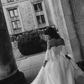 Ethereal Timeless A Line Off the Shoulder White Layered Chiffon Prom Dress Wedding Dress SH6685