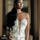 2025 New Mermaid Sweetheart Neck Rhinestone Tulle Long Sweep Wedding Dress SH2232