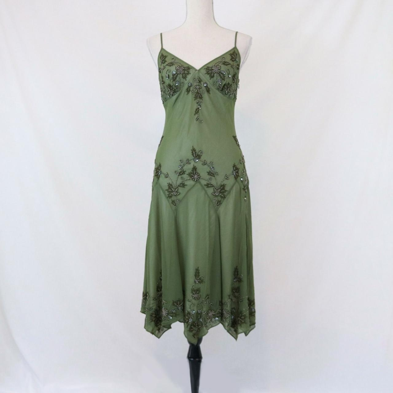 vegan green salad dressing Green Plaid Greta Dress by Retrolicious Large main image 1