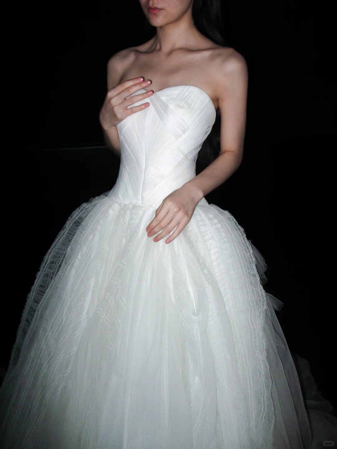 Classic Ball Gown Sweetheart Neck White Tulle Long Wedding Dress SH6616