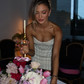 Cute Sheath Sweetheart Neck White Pearl Satin Short Homecoming Dress Birthday Dress SH1965