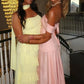 Pink Off-Shoulder A-Line Pleats Satin Long Formal Party Prom Dress SH8210