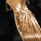Shiny A Line Sweetheart Neck Beaded Pearl Gold Sequin Prom Dress Party Dress SH3235