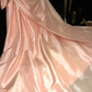 Light Pink A Line Sweetheart Neck Satin Party Dress Evening Dress SH3228