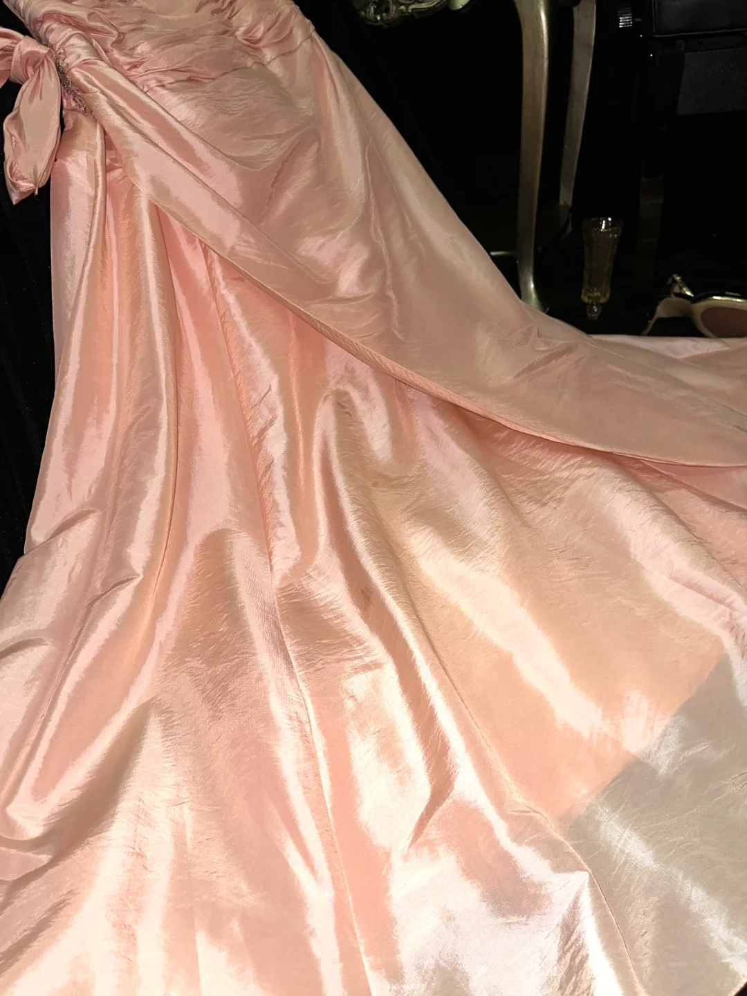 Light Pink A Line Sweetheart Neck Satin Party Dress Evening Dress SH3228
