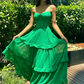 Green Sweetheart Neckline Long Party Dress Formal Prom Dress  SH729