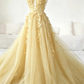 Classic Black Lace Tulle Long Prom Dress Black Evening Dress  SH567