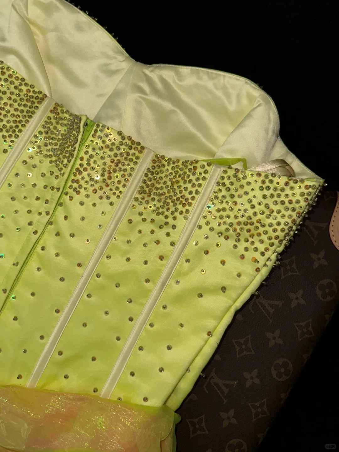 Shiny A Line Sweetheart Neck Rhinestone Satin Chiffon Long Party Dress Evening Dress SH3231