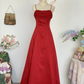 Vintage Baby Blue Simple A Line Spaghetti Strap Chiffon Satin Prom Dress Outfits SH4951