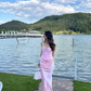 Pink Mermaid Strapless Corset Satin Prom Dress Vacation Dress SH6252