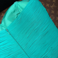 Charming Mermaid Sweetheart Neck Ruffle Blue Chiffon Organza Party Dress Evening Dress SH3063