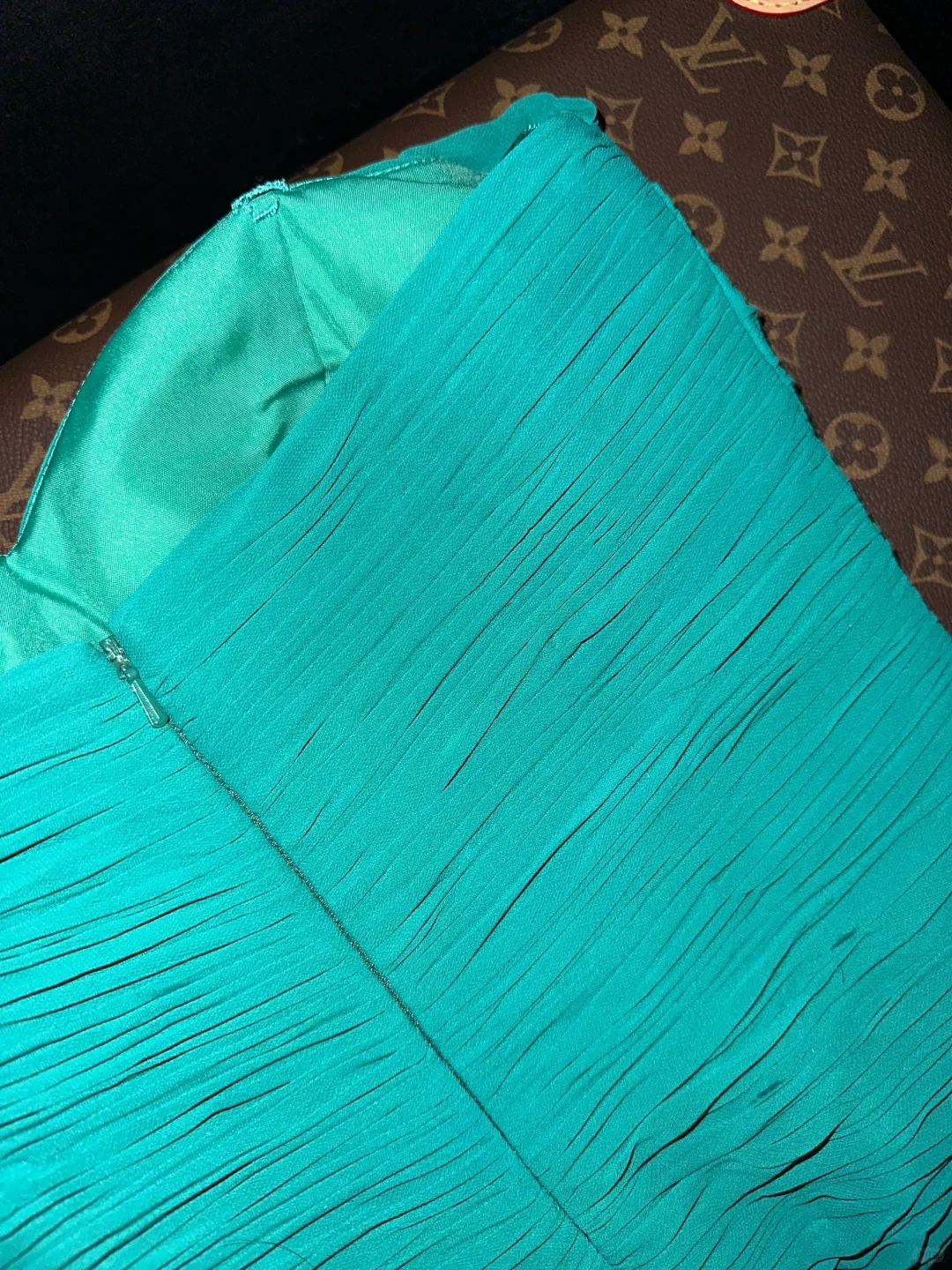 Charming Mermaid Sweetheart Neck Ruffle Blue Chiffon Organza Party Dress Evening Dress SH3063