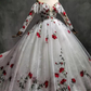 Off The Shoulder Lace Tulle Appliques Prom Dress Wedding Dress Quinceanera Dress  SH932