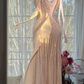 Fairy Elegant A Line Beaded Chiffon Long Graduation Prom Dress SH5344