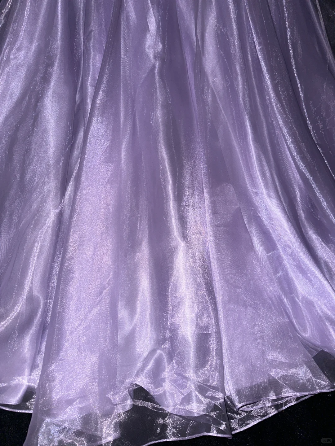 Purple GLamorous Ball Gown Straps Embroidery Organza Prom Dress SH5482