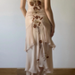Dark Apricot Mermaid Spaghetti Strap Beaded Chiffon Prom Dress Evening Dress SH4248