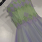 Fantastic A Line Strapless Exquisite Beaded Green Purple Tulle Prom Dress Evening Dress SH6752