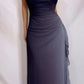 Charming Straps Navy Blue Ombre Long Backless Prom Dress Evening Dress SH1145