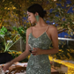Dazzling Green Sheath Spaghetti Straps Sequin Prom Dress Evening Dress Date Dress SH5642