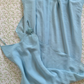 Vintage A Line Spaghetti Strap Baby Blue Chiffon Prom Dress Party Dress SH7415