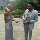 Sparkly Silver Sequin Beaded Party Evening Dress Backless Prom Dress SH1140