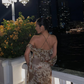 Vintage Sheath Halter Chiffon Prom Dress Evening Dress SH2026