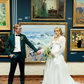 Cute White A Line Long Sleeve Organza Long Wedding Dress SH7343