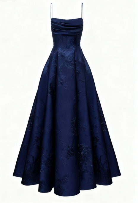 Long Spaghetti Straps A-line Green Prom Dresses, Long Prom Dresses SH382