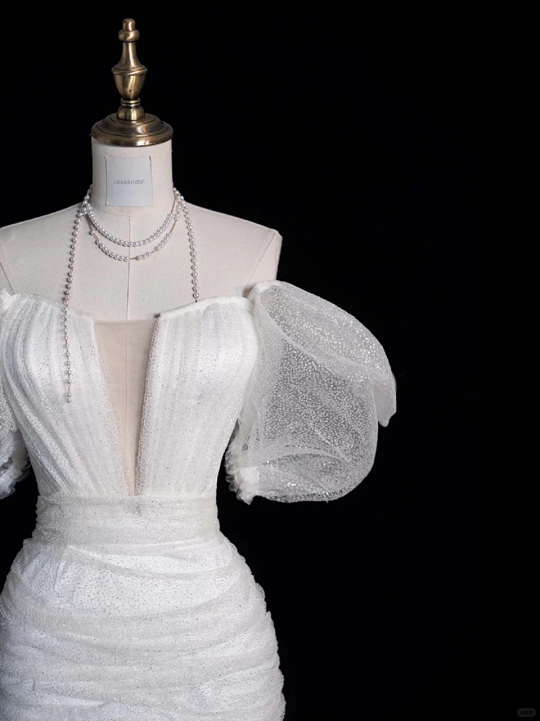 Cute Sheath Puff Sleeve White Tulle Short Prom Dress Graduation Prom Dress SH2473