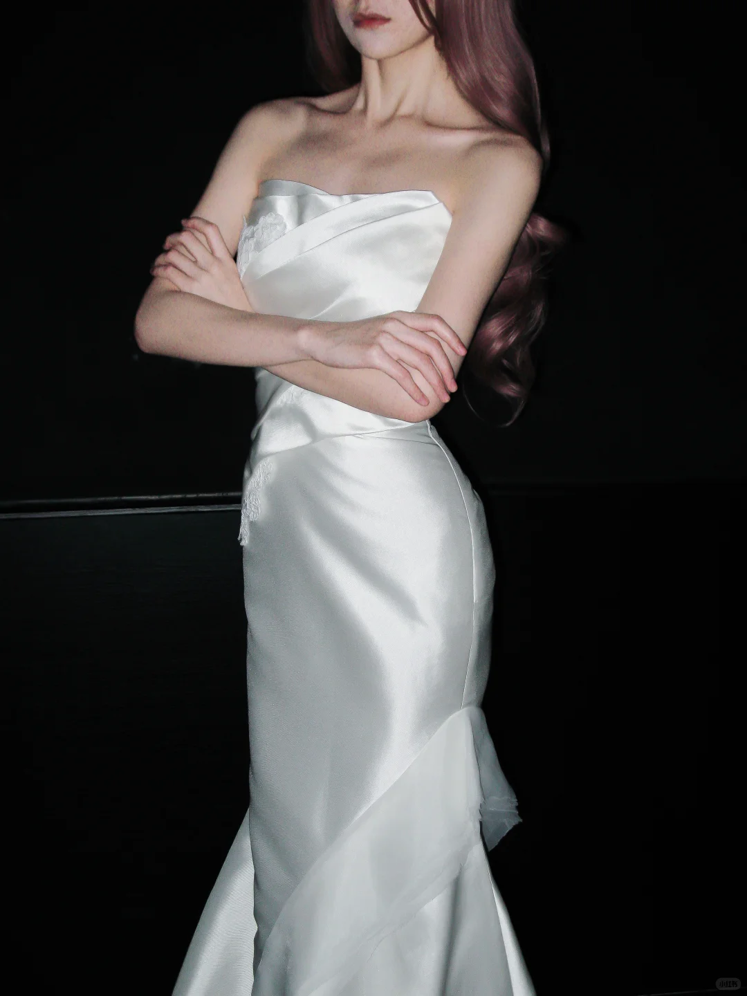 Elegant Mermaid Sweetheart Neck White Lace Satin Long Prom Dress Wedding Dress SH4967
