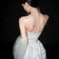 Princess Romantic Ball Gown Puff Sleeve Lace Applique Tulle Long Wedding Dress SH6620