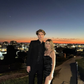 Classic Black Satin Long Prom Dress Slit Evening Dress Party Dress SH889