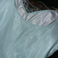 Blue Mermaid V Neck Beaded Chiffon Satin Long Prom Dress Party Dress SH3070