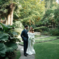Vintage A Line Long Sleeve Pleated White Satin Long Wedding Dress SH8256
