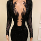 black girl prom dresses mermaid long prom Dress SA1525