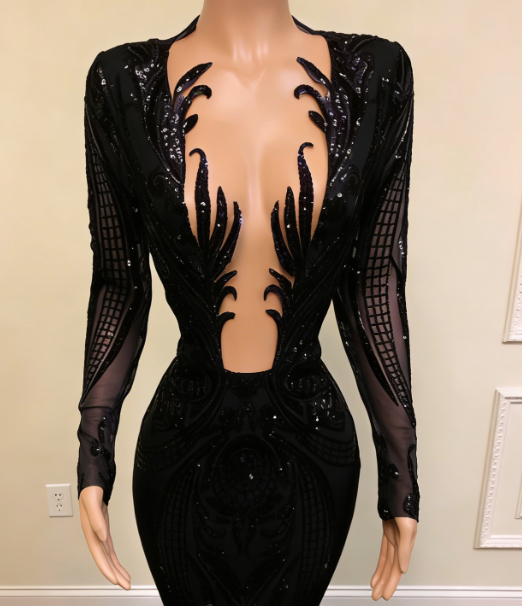 black girl prom dresses mermaid long prom Dress SA1525