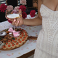 Cute Sheath Sweetheart Neck White Pearl Satin Short Homecoming Dress Birthday Dress SH1965