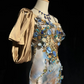 Gorgeous Mermaid Straps Appliques Print Flower Organza Satin Prom Dress Evening Dress SH3333