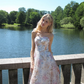 Beautiful A Line Strapless Sequin Floral White Tulle Long Prom Dress Date Dress SH6507