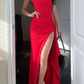 Pink Split Prom Dress Formal Graduation Gown SH1443