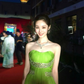 Stunning Green A Line Sweetheart Neck Rhinestone Chiffon Prom Dress Evening Dress SH4276