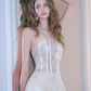 Pretty Blue A Line Strapless Lace Applique Tulle Cocktail Dress Homecoming Dress SH6170