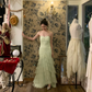 Vintage Light Green Sweetheart Neck Layered Tulle Prom Dress 22th Birthday Dress SH4410