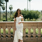 Elegant Pretty Mermaid Straps White Satin Long Sweep Wedding Dress SH4856