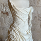 Stunning A Line Off the Shoulder Satin Long Prom Dress Evening Dress with Slit SH2268