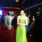 Stunning Green A Line Sweetheart Neck Rhinestone Chiffon Prom Dress Evening Dress SH4276