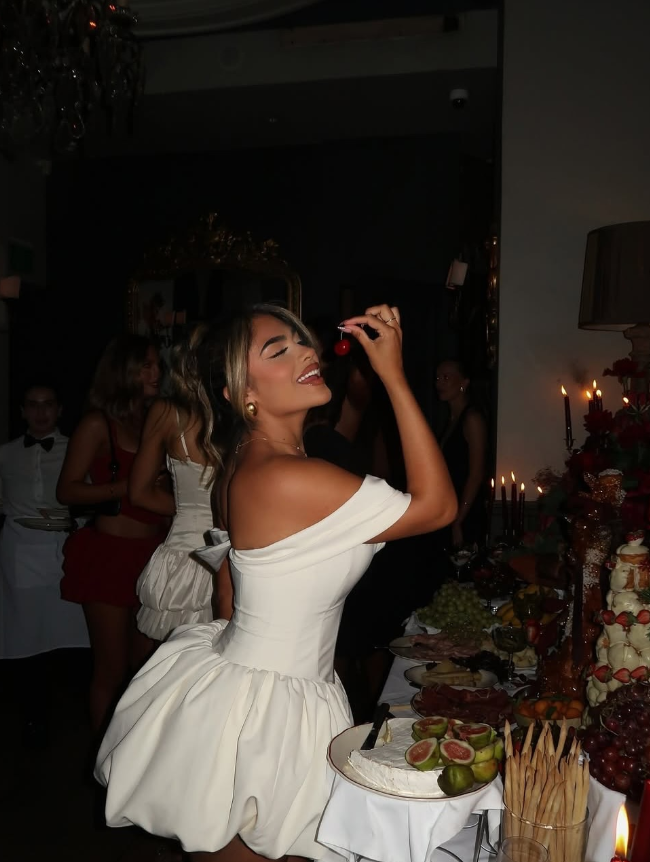 White A Line Off the Shoulder Satin Short Homecoming Dress Birthday Dress SH4162