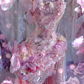 Pink Exquisite Mermaid Sweetheart Neck Floral Beaded Tulle Prom Dress 16th Birthday Dress SH4264