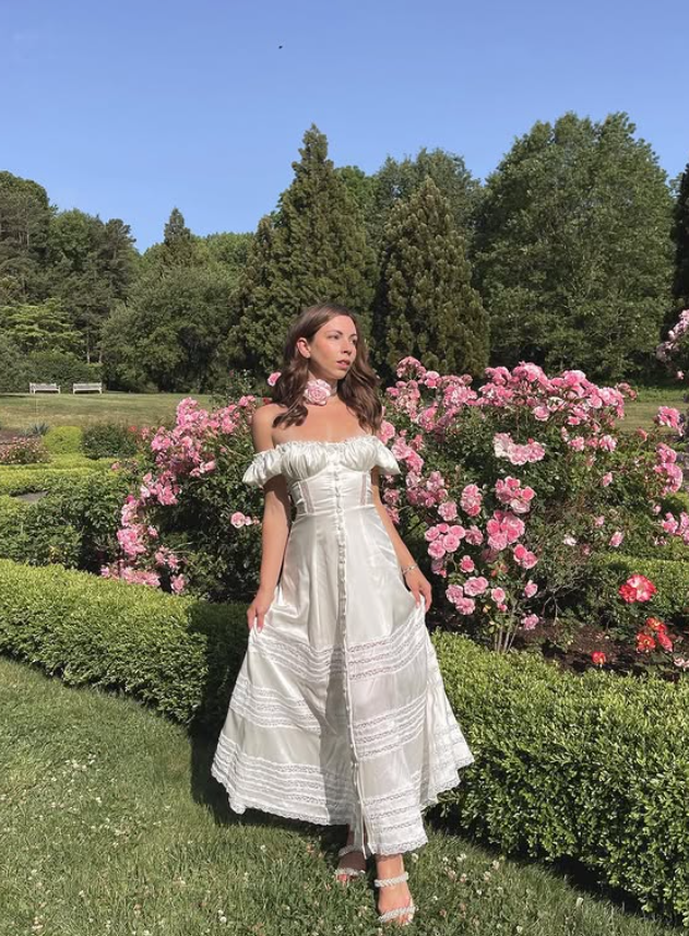 Simple A Line Off the Shoulder White Lace Satin Prom Dress Evening Dress SH4876