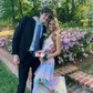 Spaghetti Straps V Neck Layered Chiffon Rainbow Long Prom Dress SH1168